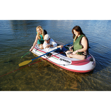 Solstice Watersports Voyager 3-Person Inflatable Boat Kit w/Oars  Pump [30301]