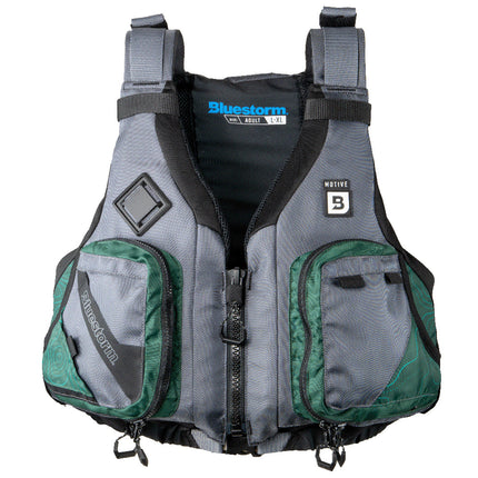 Bluestorm Motive Kayak Fishing Vest - Hunter Green - L/XL [BS-248-HNT-L/XL]