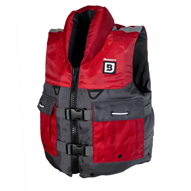 Bluestorm Classic Youth Fishing Life Jacket - Nitro Red [BS-365-RED-Y]