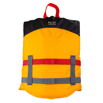 Mustang Youth Livery Foam Vest - Mango/Black [MV230002-203-0]