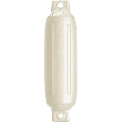 Polyform G-1 Twin Eye Fender 3.5" x 12.8" - Metallic White [G-1-METALLIC WHITE]