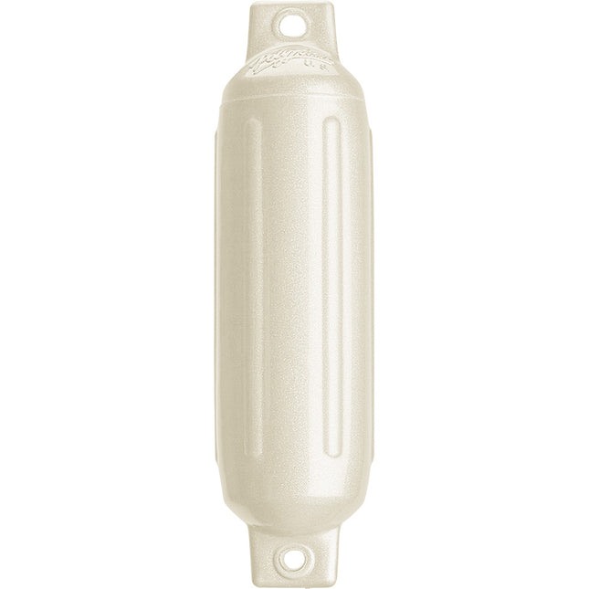 Polyform G-1 Twin Eye Fender 3.5" x 12.8" - Metallic White [G-1 METALLIC WHITE]