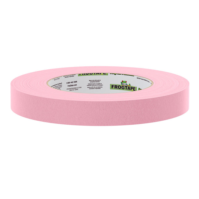 FrogTape CP 325 Medium-High Adhesion Masking Tape - 18MM x 55M x 12-Pack - Pink - Rated f/325F [106025]