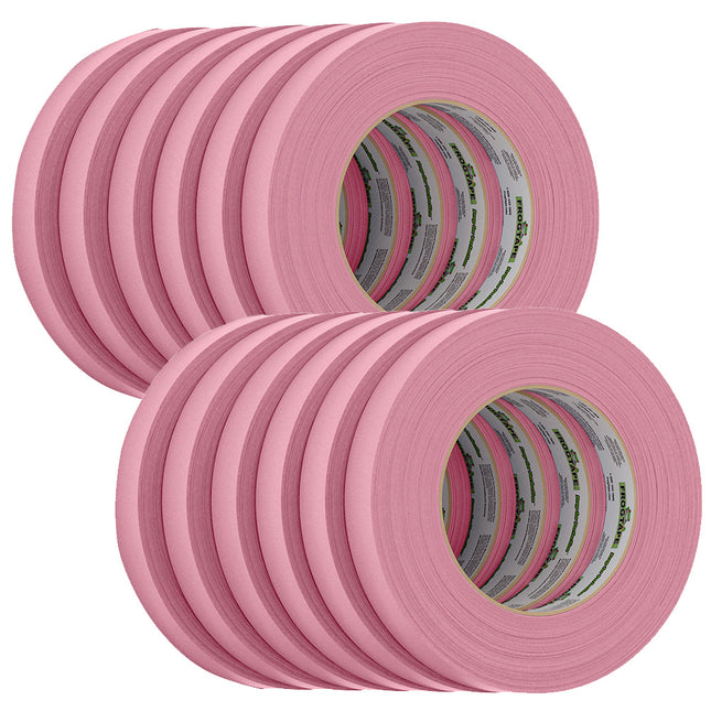 FrogTape CP 325 Medium-High Adhesion Masking Tape - 18MM x 55M x 12-Pack - Pink - Rated f/325F [106025]