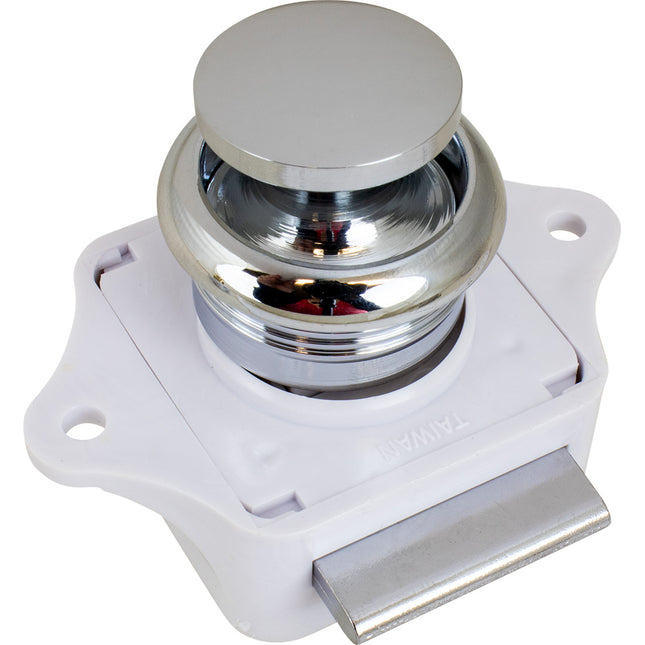 Sea-Dog Push Button Rim Latch - Chrome Plated Brass [224300-1]