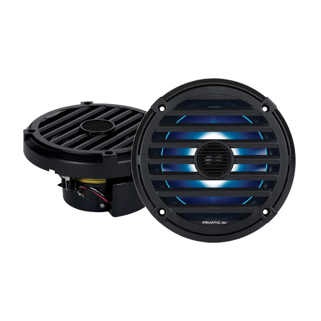 Aquatic AV ELITE 6.5" RGB Speakers - Black - Pair [EL424]