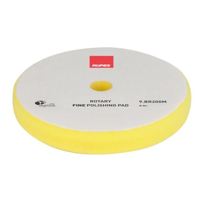 RUPES Rotary Fine Polishing Foam Pad 175/180mm - Yellow [9.BR200M]