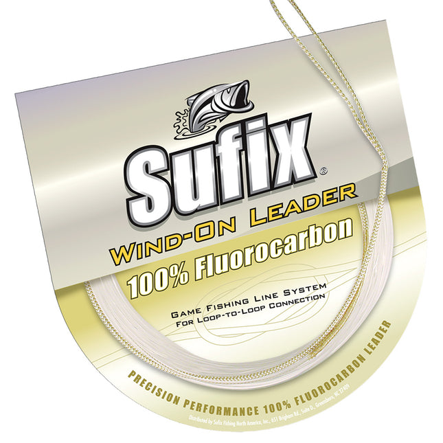 Sufix Wind-On 100% Clear Fluorocarbon Leader - 20lb - 11 yds [700-020F]