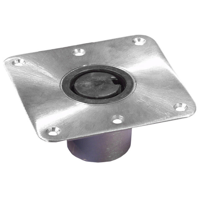 Springfield 2-3/8" Plug-In Stainless Steel Square Base - 7"x7" [1300754-1]