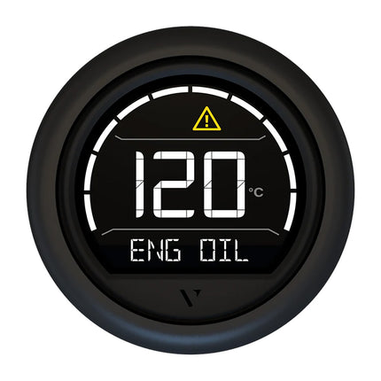 Veratron VL Digital 52 w/Round Black Bezel [B00205702]