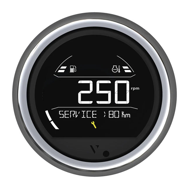 Veratron VL Digital 85 w/Round Chrome Bezel [B00205804]