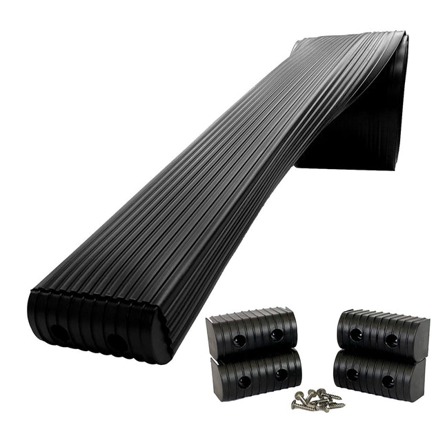 Caliber BunkWrap Kit - Black 16' x 2" x 4" Roll + 4 Caps + HRDW Roll + 4 Endcaps  Stainless Steel Hardware [23054-BK]