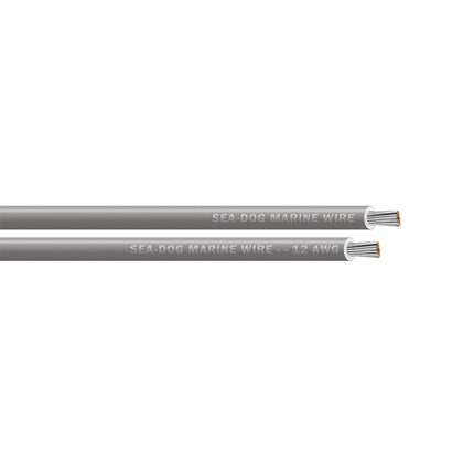 Sea-Dog 12 AWG Grey Primary Wire - 100' [8012112]