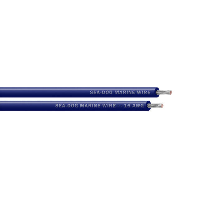 Sea-Dog 16 AWG Dark Blue Primary Wire - 25' [8016060]