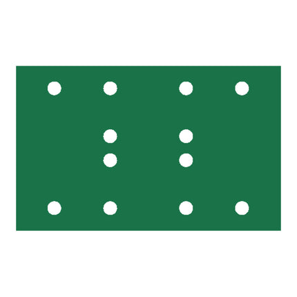 RUPES PROCUT Film Abrasive Sheet 80mm x130mm (3.15" x 5.1") - 12 Holes - P68 Grit *Box of 100pcs [9.45FB080]