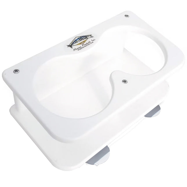 Deep Blue Marine Double Drink Holder w/Suction Cups [SMDH]