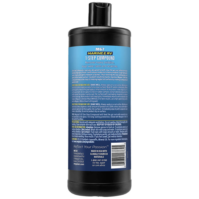 Meguiar's #67 One-Step Compound - 32oz [M6732]