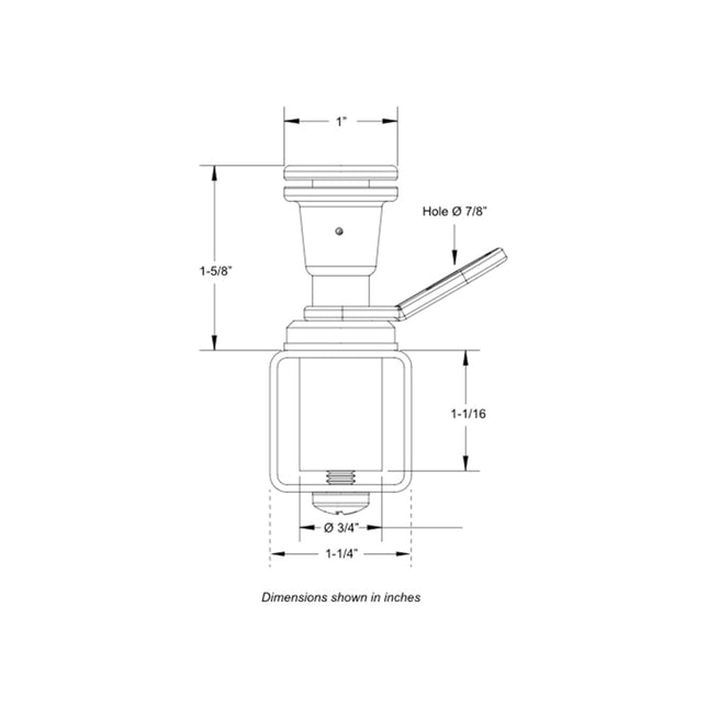 TACO Pontoon Fender Lock [F16-0220-1]