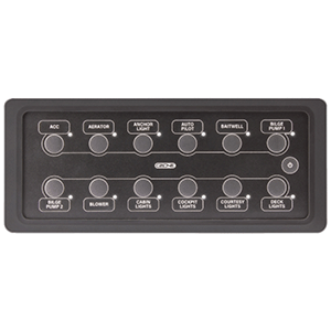 Czone Waterproof Keypad 6X2 Landscape - Black  80-911-0165-00