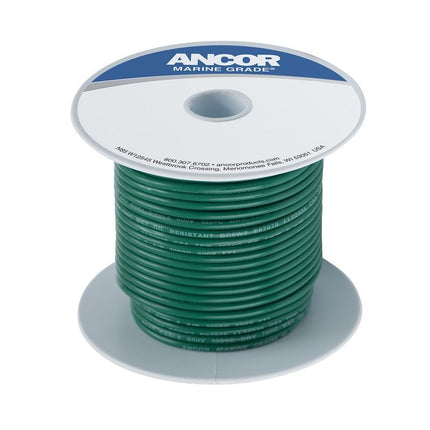 Ancor #10 Green 25ft Spool Tinned Copper