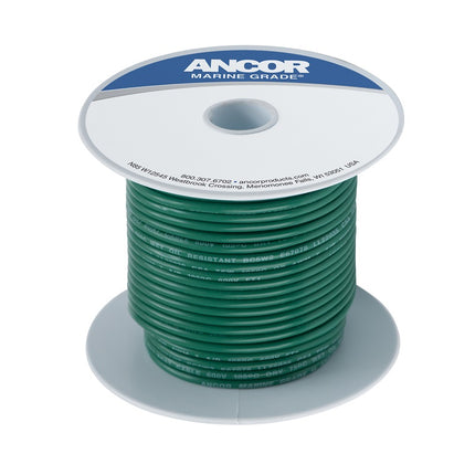 Ancor #8 Green 25ft Spool Tinned Copper