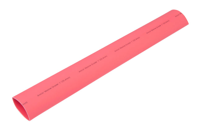 Ancor 1in x 48in Red Heat Shrink Tubing