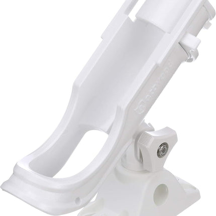Attwood Heavy Duty Adjustable White Rod Holder with Combo Mount