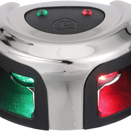 Attwood LightArmor Deck Mount LED Navigation Light 2NM Stainless Steel Bi-Color