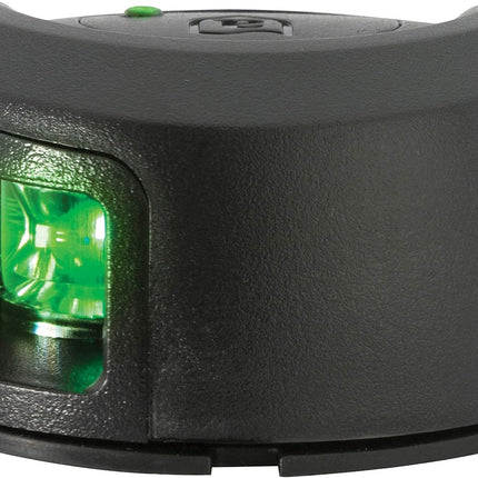 Attwood LightArmor Deck Mount LED Navigation Light 2NM Black Composite Green