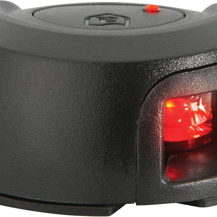 Attwood LightArmor Deck Mount LED Navigation Light 2NM Black Composite Red