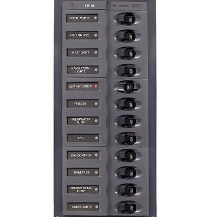 BEP 902NMV 12 Way DC Circuit Breaker Panel Vertical