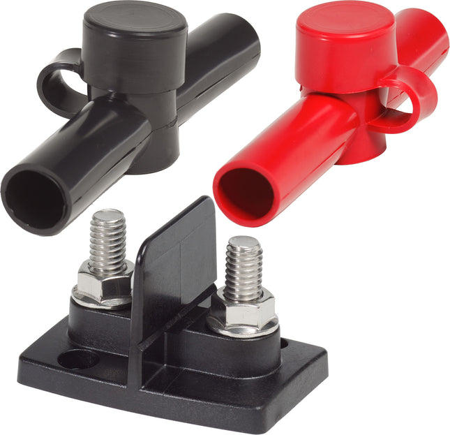 Blue Sea PowerPost Dual 2 x 3/8in Studs w/Insulators