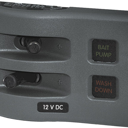Blue Sea Weather Deck Panel 12v 2 Gang Fuse Panel