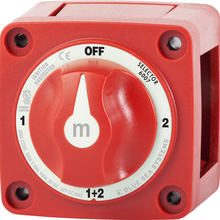 Blue Sea M-Series Battery Switch On/Off/On/Both with Knob
