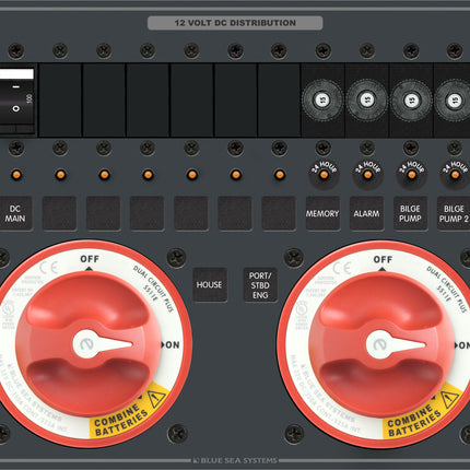 Blue Sea Triple Battery Bank Management Panel