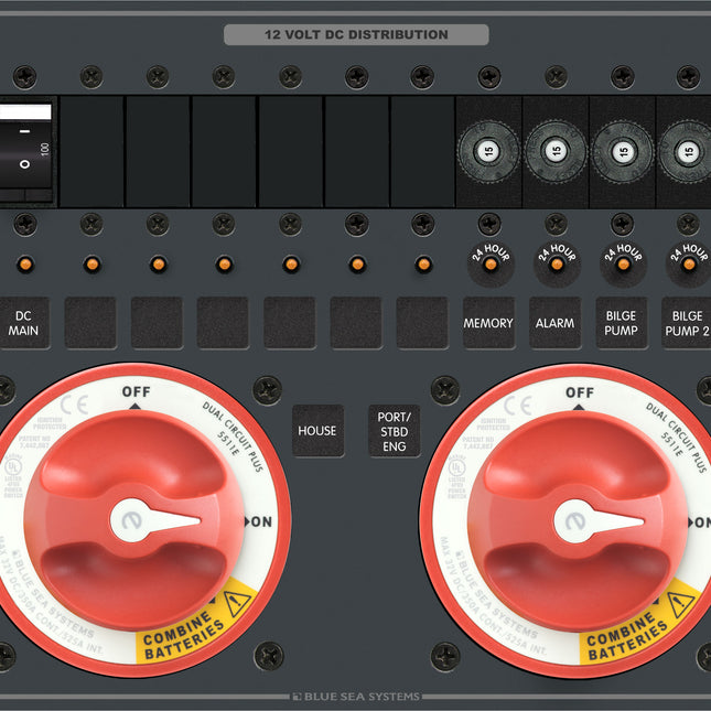 Blue Sea Triple Battery Bank Management Panel