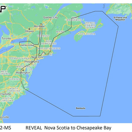 C-MAP Reveal Coastal Nova Scotia to Chesapeak Bay
