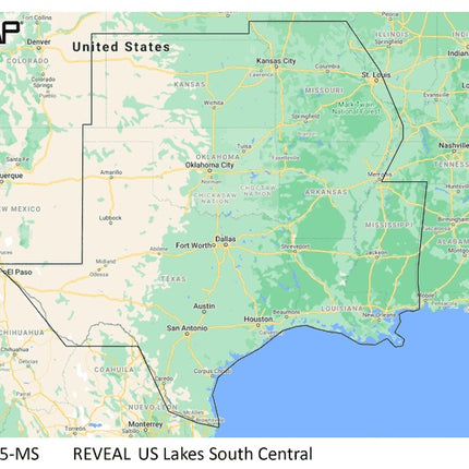 C-MAP Reveal Inland US Lakes South Central
