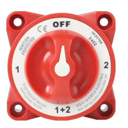 EGIS 2402 e-Series 350A  Battery Selector Switch Off/1/Both/2 w/AFD