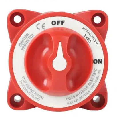 EGIS 2403 e-Series 350A  Battery Switch Off/On