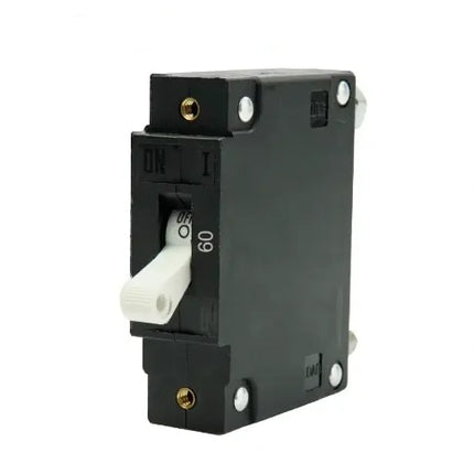 EGIS C Series White Toggle Panel Mount Circuit Breaker Single Pole  AC/DC 60 Amp Retail Pack