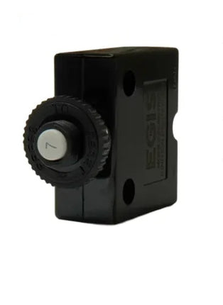 EGIS Push Button Panel Mount Circuit Breaker Spade Terminals 7 Amp Retail Pack