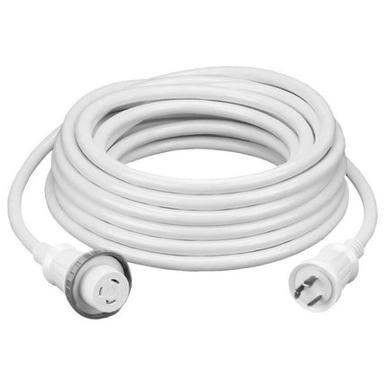 Hubbell HBL61CM08W 30A 50 Foot White Shore Cord