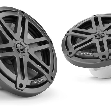 JL Audio M3 7.7in Coaxial Speakers Gray Sport Grille