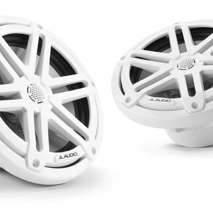 JL Audio M3 7.7in Coaxial Speakers White Sport Grille