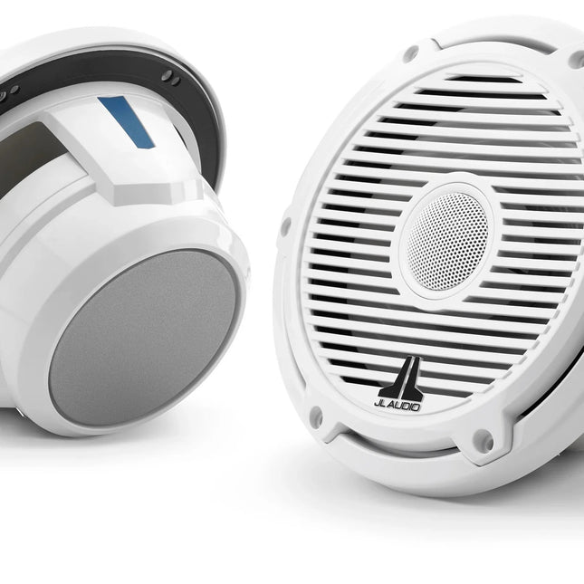 JL Audio M6 7.7in Coaxial Speakers White Classic Grille