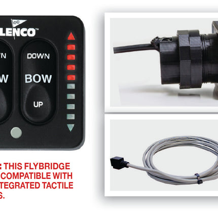 Lenco LED Flybridge Key Pad With 20ft Shielded Harness For Use with 15169-001