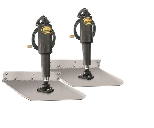 Lenco 12inx18in Standard Mount Trim Tab Kit 12v Requires Switch