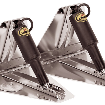 Lenco 14inx12in High Performan Trim Tab Kit 12v Requires Switch