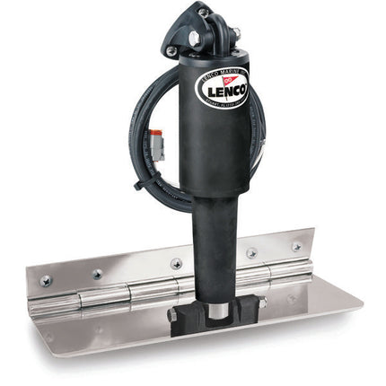 Lenco 4inx12in Limited Space Trim Tab Kit 12v Standard Finish